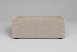 Zen - Side Table - Rearrangeable Modular Sofa, Walnut / Boucle / Bone - thumbnail 2