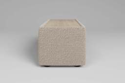 Zen - Side Table - Rearrangeable Modular Sofa, Walnut / Boucle / Bone - thumbnail 3