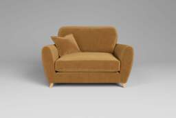 Cloud Nine - Loveseat, Luxe Woven Velvet / Old Gold