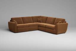 Tranquil - Large Corner Sofa, Plush Chenille / Maple - thumbnail 3