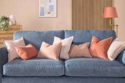 Bolster Scatter Cushion, Vintage Velvet / Rose - thumbnail 2