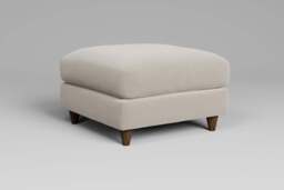 Cloud Nine - Footstool (Medium), Plush Chenille / Chalk - thumbnail 3