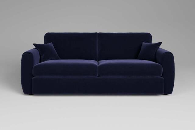 Tranquil - 4 Seater Sofa, Soft Touch Velvet / Midnight Blue - image 1