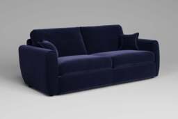 Tranquil - 4 Seater Sofa, Soft Touch Velvet / Midnight Blue - thumbnail 2