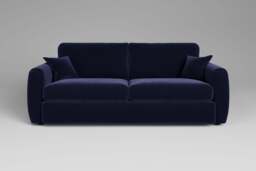 Tranquil - 4 Seater Sofa, Soft Touch Velvet / Midnight Blue - thumbnail 1