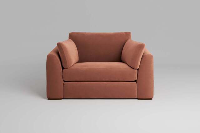 Muse - Loveseat, Soft Touch Velvet / Cinnamon - image 1