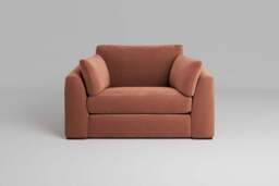Muse - Loveseat, Soft Touch Velvet / Cinnamon - thumbnail 1