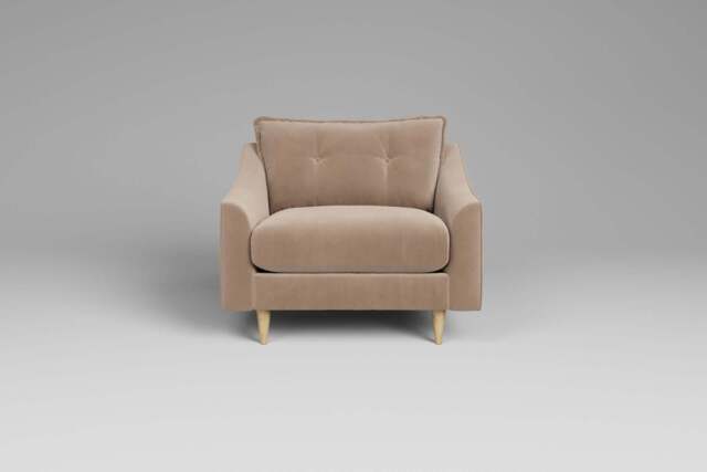 hush - Loveseat, Soft Touch Velvet / Soft Mink - image 1
