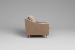 hush - Loveseat, Soft Touch Velvet / Soft Mink - thumbnail 2