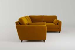 7th Heaven Midi - Small Corner Sofa, Soft Touch Velvet / Saffron - thumbnail 2