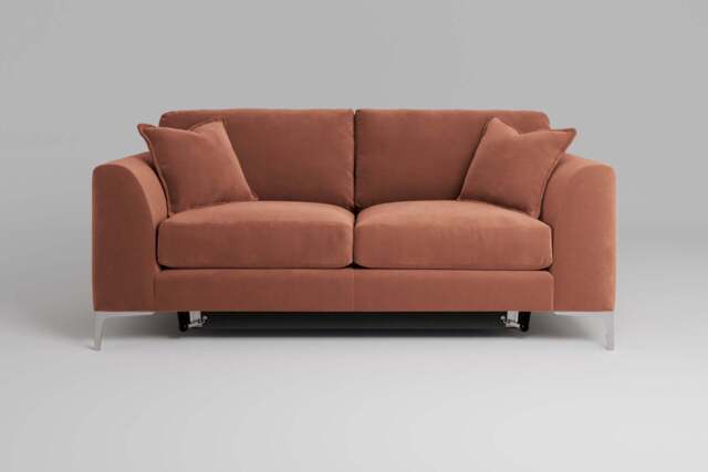 melody - 3 Seater Sofa Bed, Soft Touch Velvet / Cinnamon - image 1