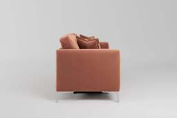 melody - 3 Seater Sofa Bed, Soft Touch Velvet / Cinnamon - thumbnail 4