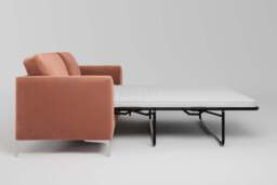 melody - 3 Seater Sofa Bed, Soft Touch Velvet / Cinnamon - thumbnail 3