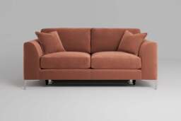 melody - 3 Seater Sofa Bed, Soft Touch Velvet / Cinnamon