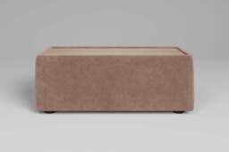 Utopia - Side Table - Rearrangeable Modular Sofa, Walnut / Cotton Blend / Chai - thumbnail 2