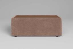 Utopia - Side Table - Rearrangeable Modular Sofa, Walnut / Cotton Blend / Chai - thumbnail 1