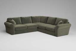Mellow - Large Corner Sofa, Luxe Woven Velvet / Pine - thumbnail 3