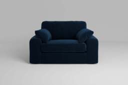 7th Heaven Maxi - Loveseat, Soft Touch Velvet / Royal Blue