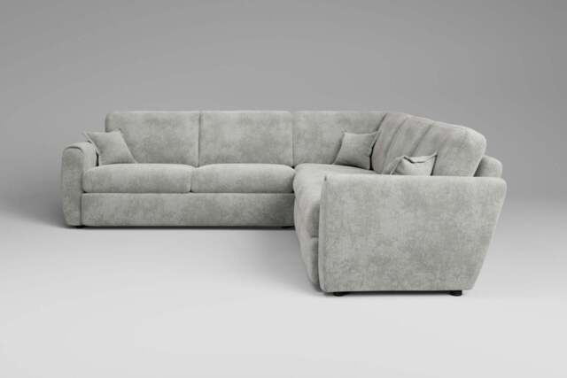 Tranquil - Large Corner Sofa, Soft Woven Chenille / Pure - image 1