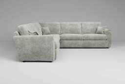 Tranquil - Large Corner Sofa, Soft Woven Chenille / Pure - thumbnail 2