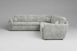 Tranquil - Large Corner Sofa, Soft Woven Chenille / Pure - thumbnail 1