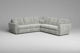 Tranquil - Large Corner Sofa, Soft Woven Chenille / Pure - thumbnail 3
