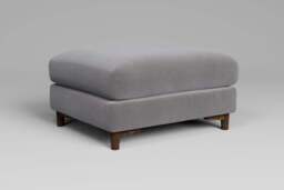 Fusion - Footstool (Large), Brushed Wool Feel / Pewter - thumbnail 3