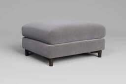 Fusion - Footstool (Large), Brushed Wool Feel / Pewter - thumbnail 4