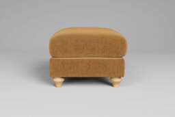 Daydream - Footstool (Small), Luxe Woven Velvet / Old Gold