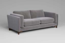 Fusion - 3 Seater Sofa, Brushed Wool Feel / Pewter - thumbnail 3