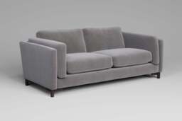 Fusion - 3 Seater Sofa, Brushed Wool Feel / Pewter - thumbnail 4