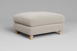 Cloud Nine - Footstool (Large), Plush Chenille / Chalk - thumbnail 2