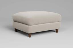 Cloud Nine - Footstool (Large), Plush Chenille / Chalk - thumbnail 3