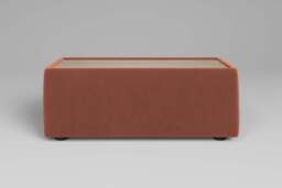 Utopia - Side Table - Rearrangeable Modular Sofa, Oak / Soft Touch Velvet / Cinnamon - thumbnail 1
