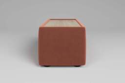 Utopia - Side Table - Rearrangeable Modular Sofa, Oak / Soft Touch Velvet / Cinnamon - thumbnail 2