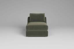 Zen - Armless Piece, Luxe Woven Velvet / Pine / Standard Back Cushions - thumbnail 1