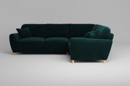Buy Dark Green Small Corner Sofa - zofa Cloud Nine | UK