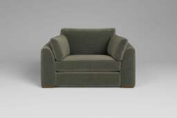 Muse - Loveseat, Luxe Woven Velvet / Pine