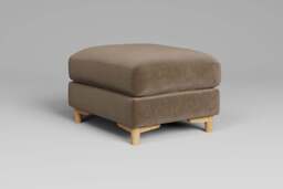 Fusion - Footstool (Small), Luxe Woven Velvet / Mocha - thumbnail 2