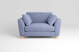 Daydream - Loveseat, Brushed Wool Feel / Denim