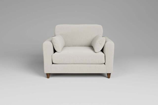 7th Heaven Midi - Loveseat, Luxe Woven Velvet / Snow - image 1