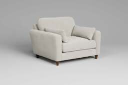 7th Heaven Midi - Loveseat, Luxe Woven Velvet / Snow - thumbnail 2