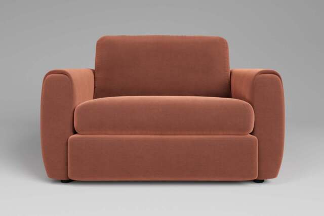 Tranquil - Loveseat, Soft Touch Velvet / Cinnamon - image 1