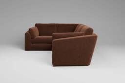 Muse - Small Corner Sofa, Soft Woven Chenille / Spice - thumbnail 5