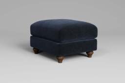 Serenity - Footstool (Small), Plush Chenille / Deep Mineral - thumbnail 3