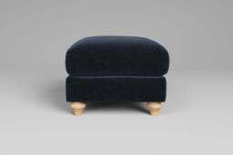 Serenity - Footstool (Small), Plush Chenille / Deep Mineral - thumbnail 1