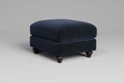 Serenity - Footstool (Small), Plush Chenille / Deep Mineral - thumbnail 4