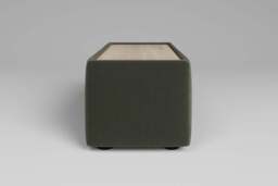 Utopia - Side Table - Rearrangeable Modular Sofa, Walnut / Luxe Woven Velvet / Pine - thumbnail 4