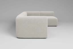 Aura - 4 Piece Open End - Rearrangeable Modular Sofa, Boucle / Ivory - thumbnail 2
