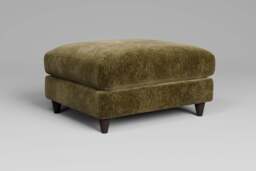 Cloud Nine - Footstool (Large), Soft Woven Chenille / Olive - thumbnail 4